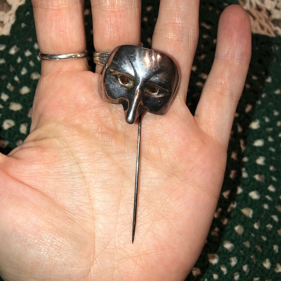 Unique Vintage Sterling Silver Stick Pin - Picture 8 of 9